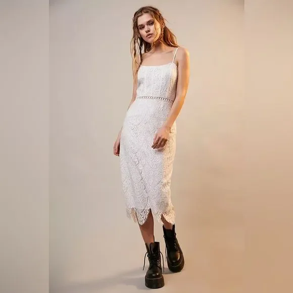 Saylor Eizelle Dress by Saylor at Free People in White, Size: S